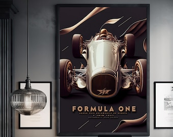 1931 Formula 1 Vintage Poster, Race Car Wall Art Print, Race Fan Gift, Executive Office decor, Grand Prix de Suisse Motor Racing Wall Decor