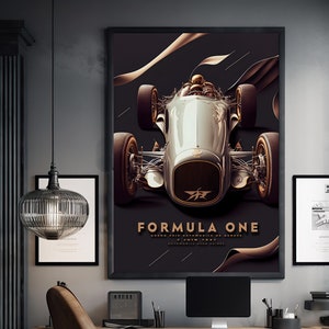 1931 Formel 1 Vintage Poster, Rennauto Wand Kunst Druck, Renn Fan Geschenk, GrandPrix de Suisse Motor Racing Wanddeko