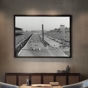 Indianapolis 500 Mile race Poster Indy 500 race car decor Indianapolis Motor Speedway raceway photo indy car race track photo race fan gift