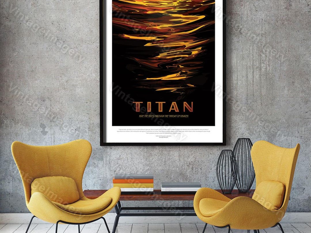Titan Poster Exoplanet 2016 NASA/JPL Space Travel Poster Space Art ...
