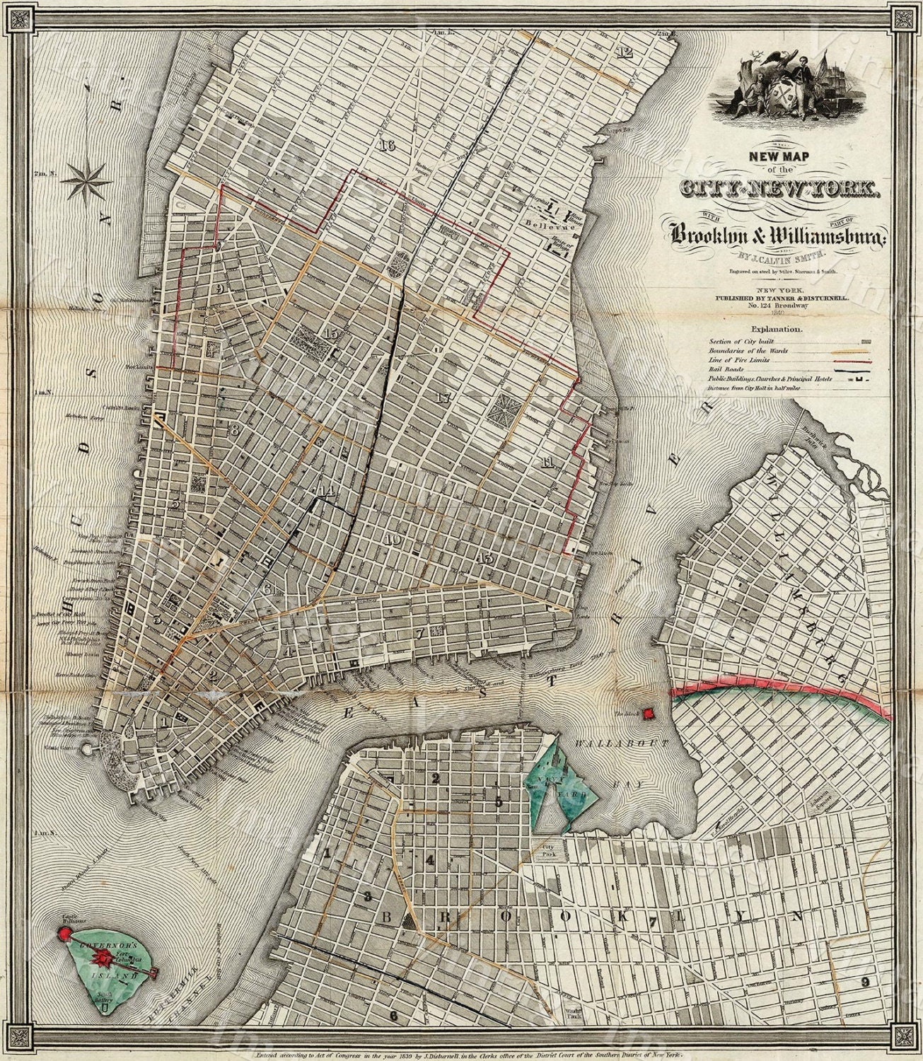 Old Map Of New York And Manhattan 1924 Vintage Map Wa - vrogue.co