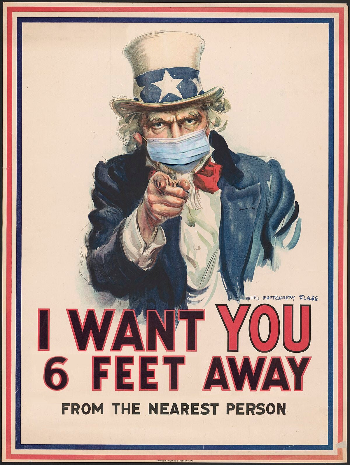 Vintage Uncle Sam I want you Social distancing poster retro PSA 6ft away sign retro store sign ...