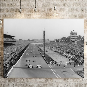 Indy 500 race car decor Indianapolis Motor Speedway race car photo Indianapolis 500 Mile race photo indy car race track photo race fan gift
