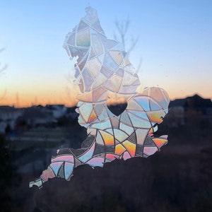 England Rainbow sun catcher Pick Your Country suncatcher for windows, rainbow  decal, sun catcher sticker, rainbow window cling Bird Strike