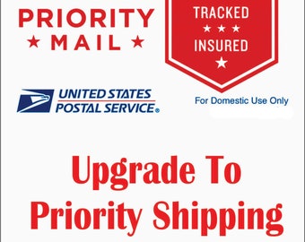 Purchase UPGRADE to Priority Mail Shipping for Domestic only for items over 24"