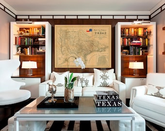 Old Texas Map, TEXAS, Map of Texas, Vintage Map, 1849 Map of Texas, Restoration decor Style Texas Wall art German Map Of Texas Wall Decor