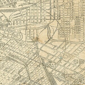 HOUSTON Map, TEXAS Old Map of Houston, Houston TX, Houston city Map, Vintage Map, Old Texas City map, Map of Texas six sizes up to 43 x 49 image 2