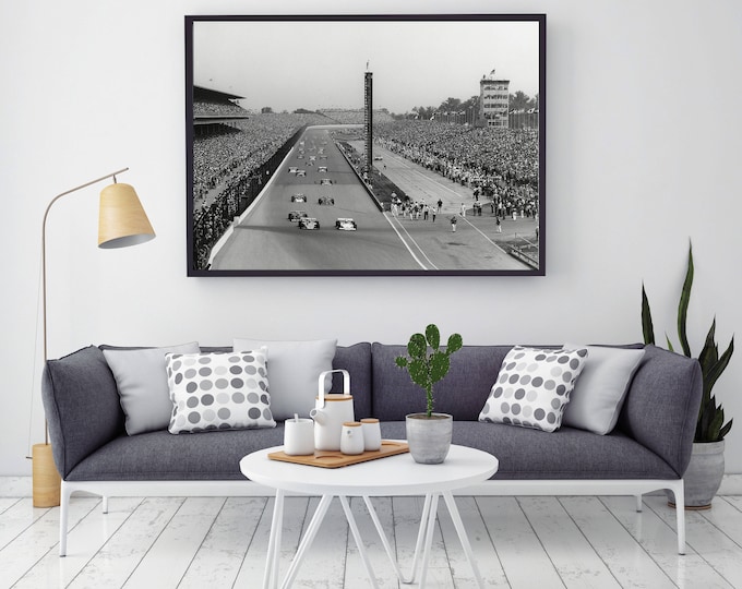 Indianapolis 500 photo Indianapolis Motor Speedway race car Print Indianapolis 500 Mile race poster indy car race track photo race fan gift