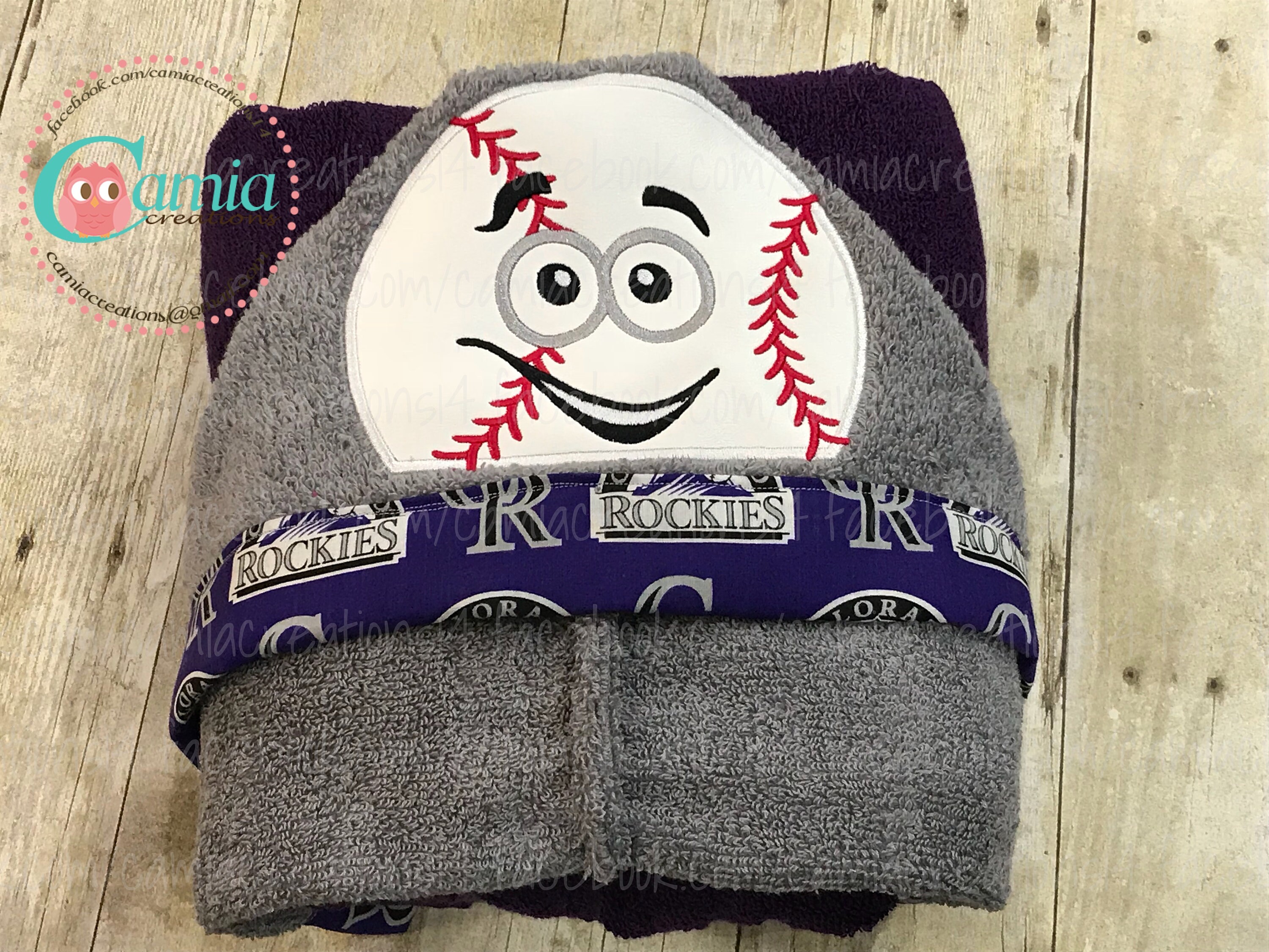 Hooded Towel Baseball Hooded Bath Towel Sports Towel Etsy