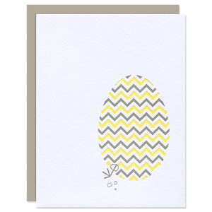 Lustige Osterkarte - Baby Küken Hatches - Lustige Ostergrüße - Letterpress Grußkarte
