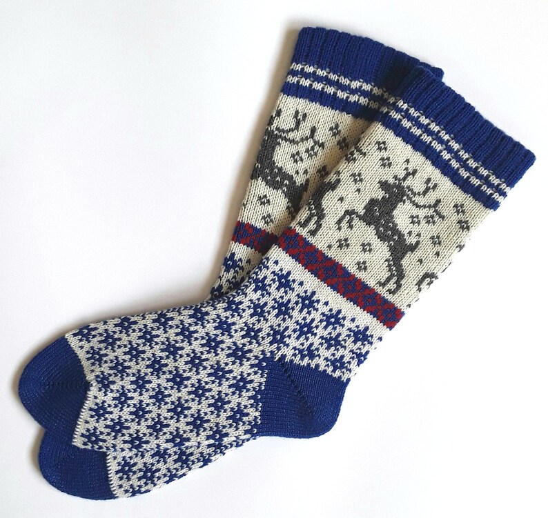 Christmas Wool Socks With Deer Women and Men Christmas Wool Socks
