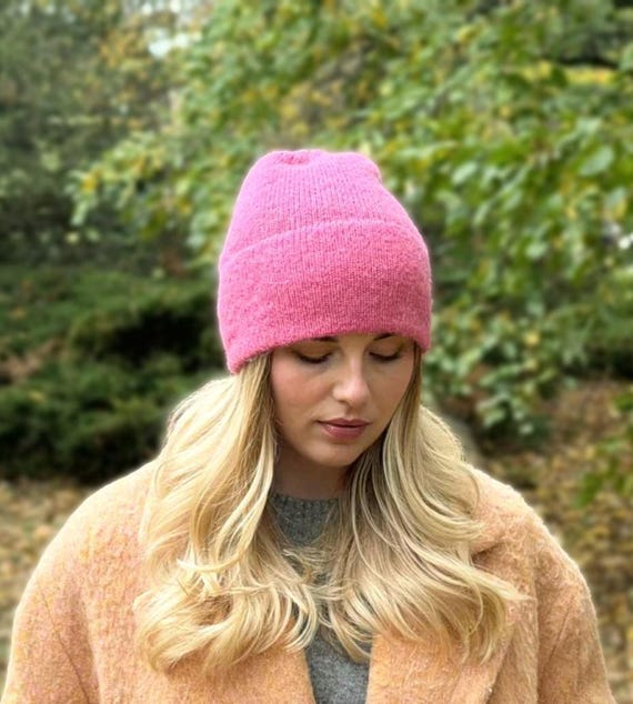 Spring women hat- knitted alpaca-silk girl beanie-choice of many colors-organic threads