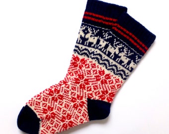 Christmas Wool Socks Knit Christmas wool socks Warm Christmas gift Women and Men Christmas Socks