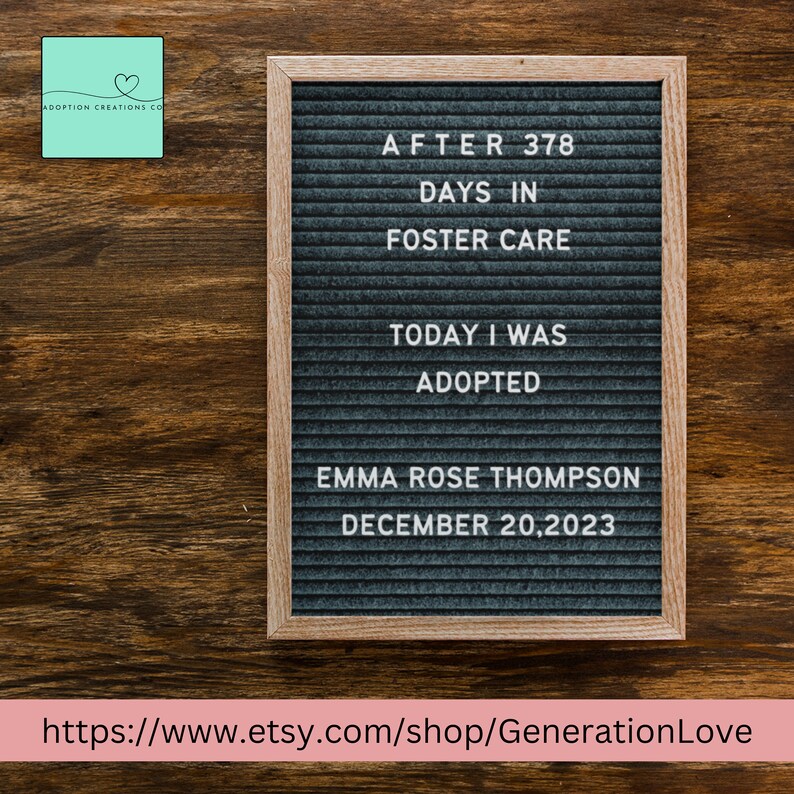 Personalized Adoption Signs Digital Bundle L Foster to Adopt Signs L ...