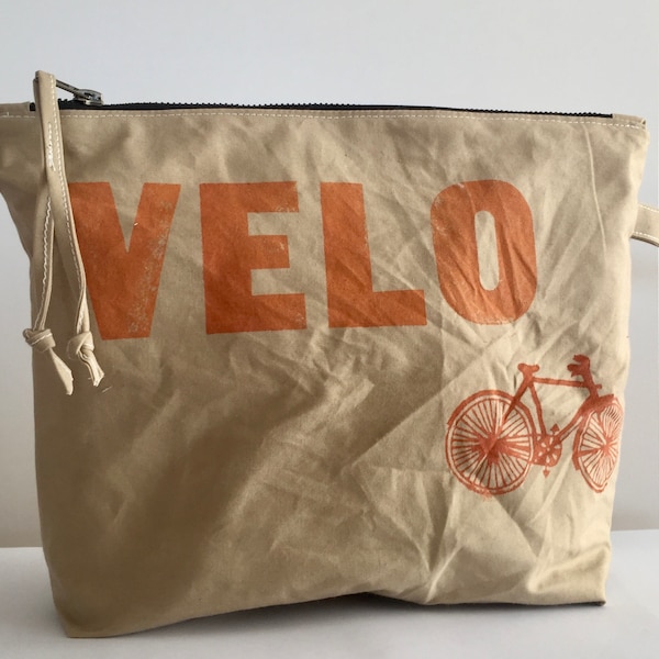 Bike-Beutel "TADA" Baumwollstoff gewachst, Oilskin, wiederverwendbare Lunch-Tasche für Männer und Frauen, Eco-Friendly