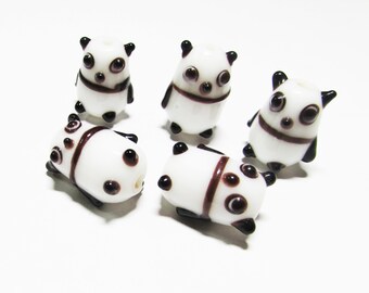 Panda Koala 13 x 14 mm 15 x 15 mm Owl 14.5 x 21.5 mm 2pcs-Handmade Lampwork Glass Color Full Beads Cat 15.5 x 14.8 mm Animal 15 x 10 mm