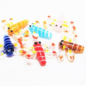 1 pc - 26 mm Dragonfly lampwork glass YOU CHOOSE COLOR unique handcrafted beads beading jewelry craft supplies gift