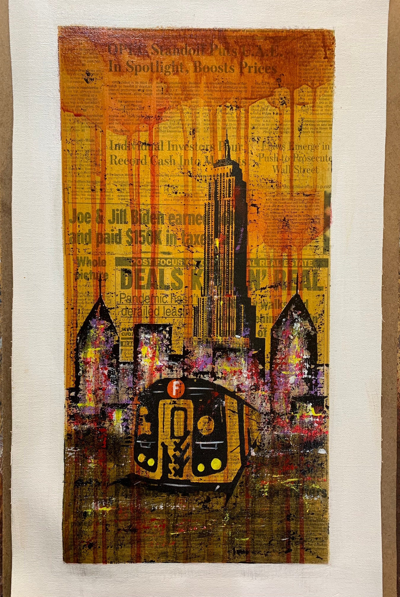 Empire State Building NYC 10x20 In. Not Mounted | Newspaper