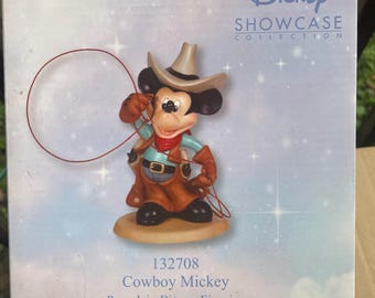 Precious Moments  Figurine " Cowboy Mickey "