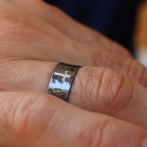 Trauerring - Schwarzer Ring für Männer