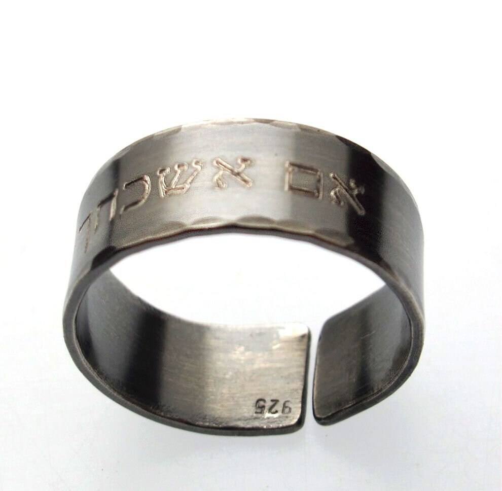 Custom Viking Rune Ring Elder Futhark Runes Ring Personalized Viking ...