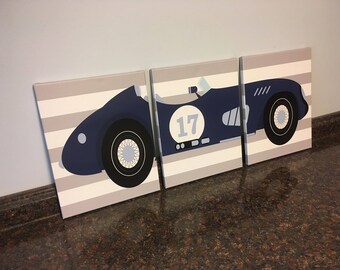 vintage car decor for nursery