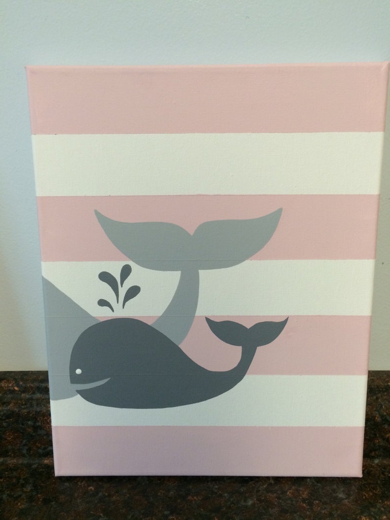 Whale nursery wall art baby boy girl whale decor baby boy girl Etsy