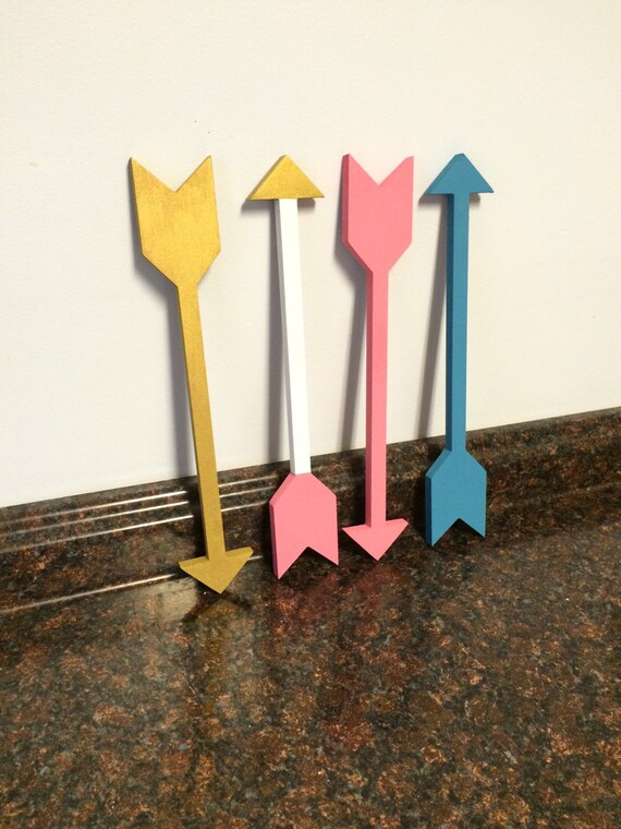 Items similar to arrow nursery arrow wall decor pink and