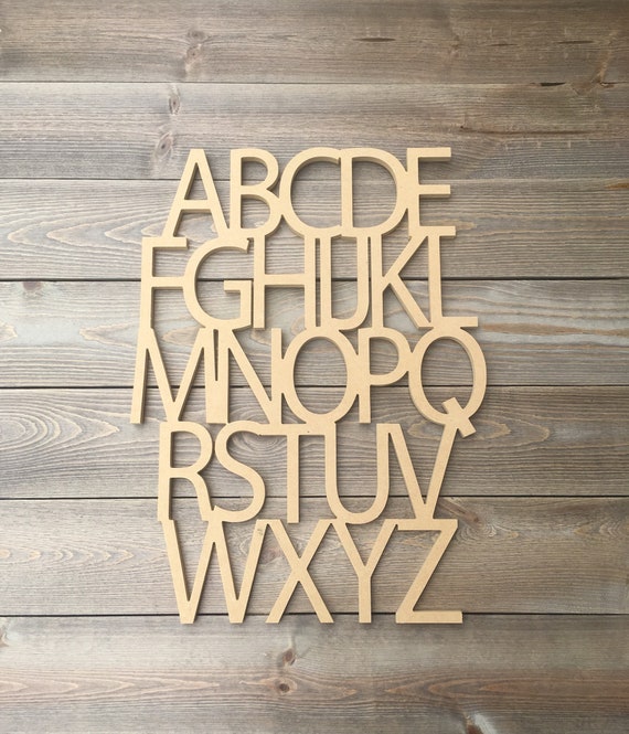 Alphabet Wall Decor Sign Playroom Abc