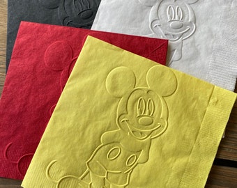 Mickey Mouse napkins birthday party baby shower party supplies table decorations cake napkins drink napkins