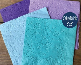 Frozen Olaf Embossed Napkins, Princess Party Decor (Set of 20)