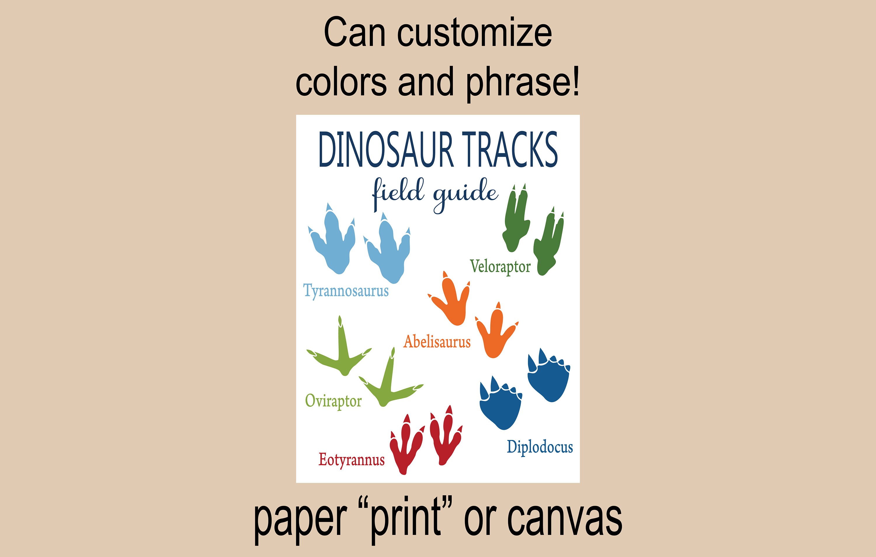 Dinosaur Nursery Wall Decor Dinosaur Wall Print Dinosaur Decor Dinosaur  Print Dinosaur Canvas Dinosaur Theme Little Boy Room Dinosaur Tracks - Etsy, image size:3000x1909
