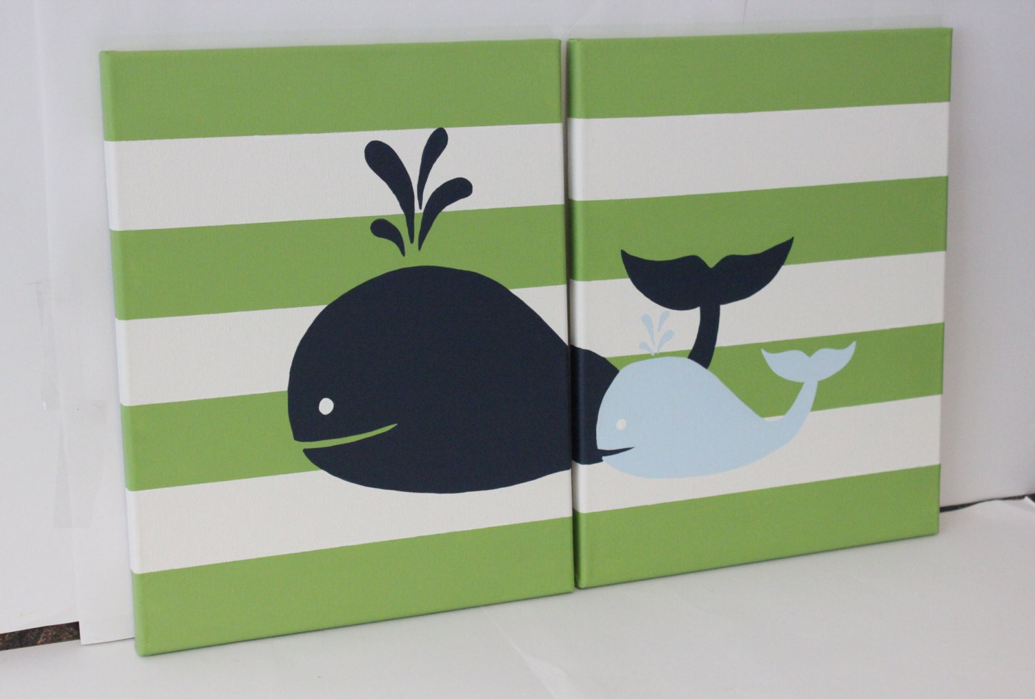 whale nursery wall art baby boy girl whale decor baby boy girl Etsy