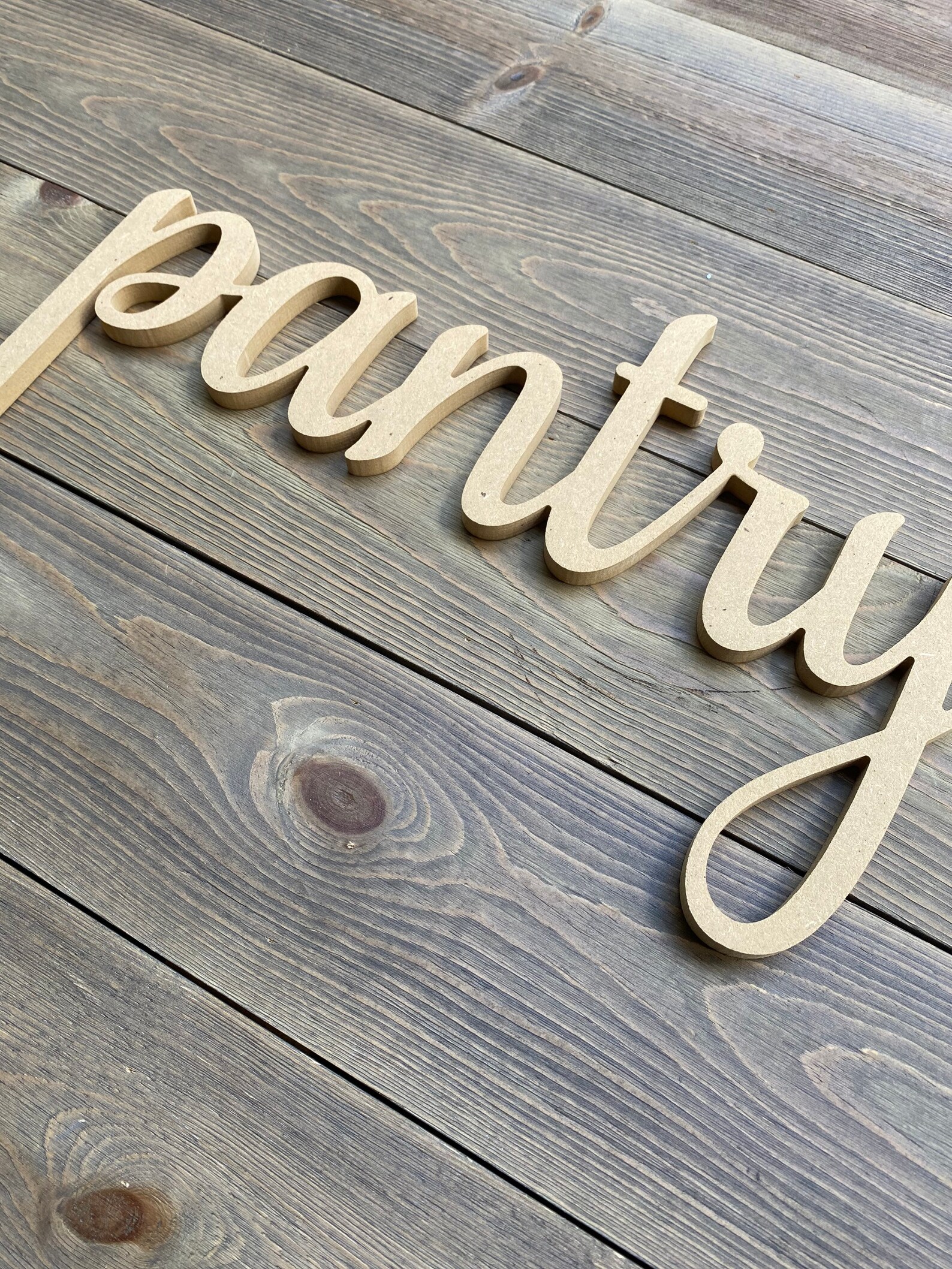 Pantry Word Sign Wood Cutout Pantry Kitchen Wall Decor Wood Etsy