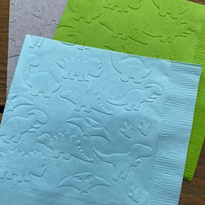 Dinosaur napkins baby shower birthday party supplies decor table decorations dinosaur party little boy little girl