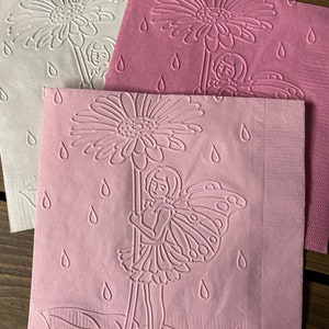 Fairy party napkins fairy first birthday party napkins party supplies table decorations fairies baby shower flower cake napkins mushrooms