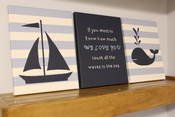 nautical nursery wall decor baby boy girl nautical 8x10 | Etsy