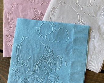 Winnie the Pooh Embossed Napkins, Piglet & Eeyore Party Decorations
