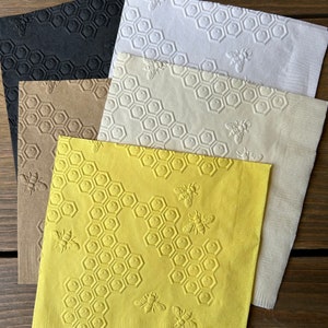 Servilletas con abejas en relieve, decoración para fiestas con temática de panal (juego de 20)
