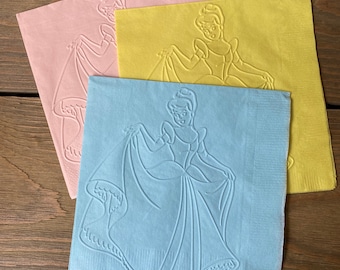 Embossed Cinderella Napkins - Princess Party Decorations (Set of 20)