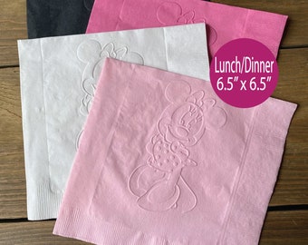 Minnie Mouse Embossed Napkins, Birthday Party Decorations (Set of 20)