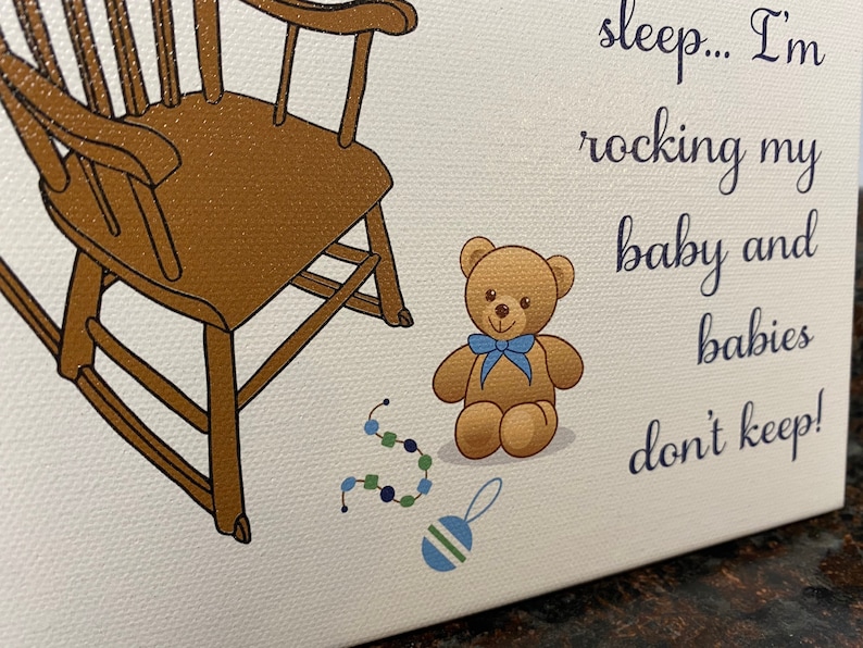 Nursery Poem Cleaning and Scrubbing Can Wait Till Tomorrow Etsy