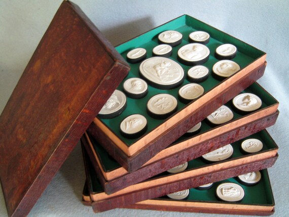 Grand Tour Intaglio Collection Box Case Antique Souvenir | Etsy