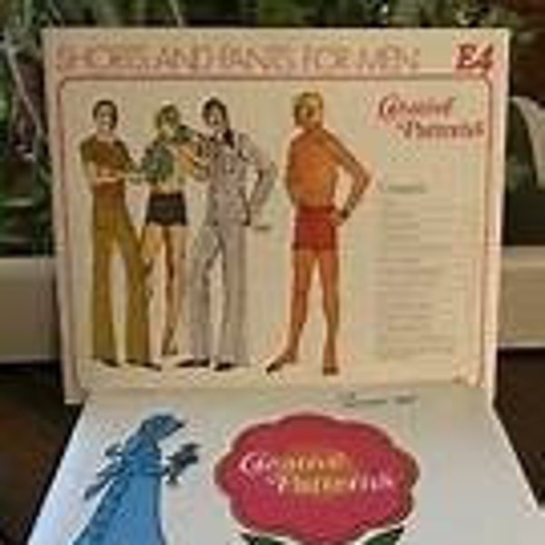 Vintage 1970s Creative Patterns E-4 *UNCUT* Size 32-38 *NO INSTRUCTIONS* Mens PJs and Trousers.  Pattern Only, Classic PJs and Trousers, Fla