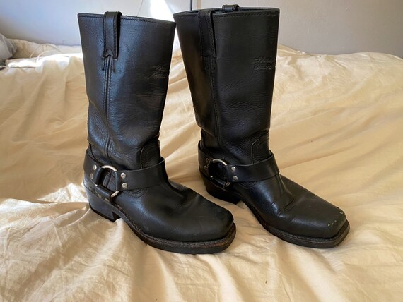 90s Harley Moto Harness Boots
