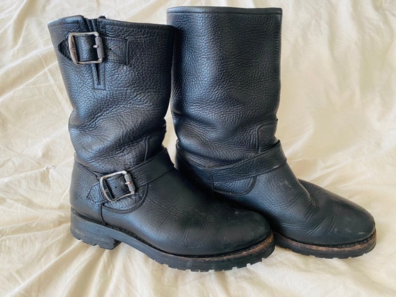 Frye Natalie Mid Lug Engineer Boot - Shearling Lin