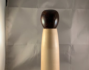 Hand Turned Maple and Claro Walnut Pepper Mill