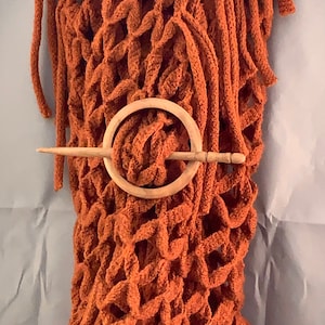 Wood Hair Pin/ Cherry Hair Stick/ Wood Shawl Pin