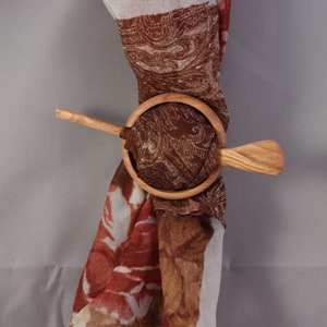 Wood Hair Pin/ Olive Wood Hair Stick/ Wood Shawl Pin