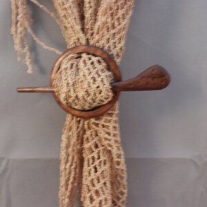 Wood Hair Pin/ Walnut Hair Stick/ Wood Shawl Pin